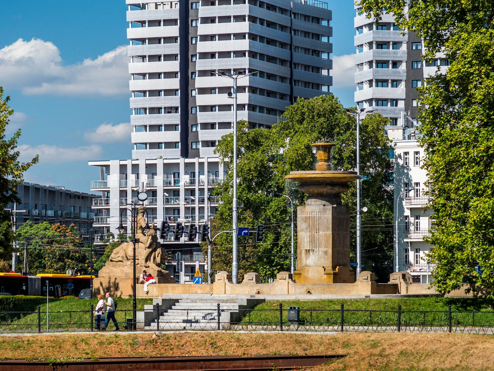 Mapa Kwidzyna z zaznaczonymi obszarami inwestycji Funduszy Europejskich